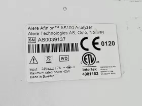AS100 AFINION Analyzer Rapid Assay #3