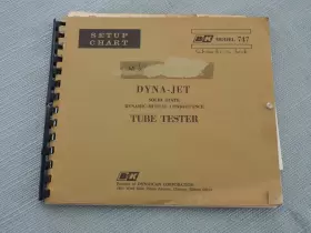 B K Tube Tester Inch Guide Only With Fold Out Schematic Nice
