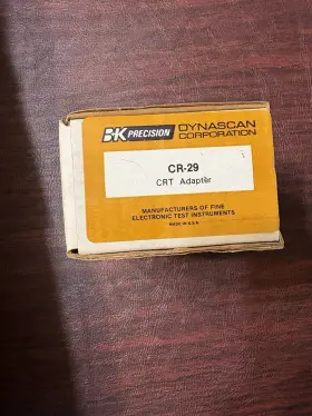 B&k Cr-29 B&k Precision Crt Adapter Nos New Sealed Box Dynascan Corporation