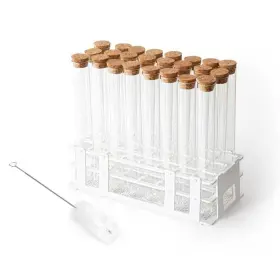 Bkmamlab 331908306583 Glass Test Tube Set 24pcs 80ml Tubes 25 X 200mm With Cork Stoppers