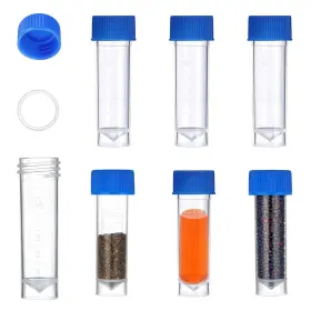 Ceycudy Vialtube Us2-301131 20pcs Conical Centrifuge Tubes 5ml Graduated Test With Scew Cap Plasti