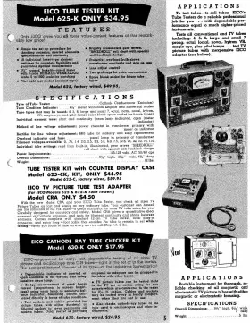 4999 EICO Tube Tester Manuals #3
