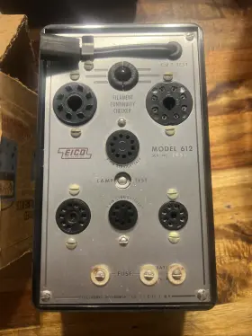 Eico 7401 Model 612 Tube Tester Working