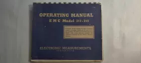 213-215 EMC Operating Manual Booklet Radio Vacuum Tube