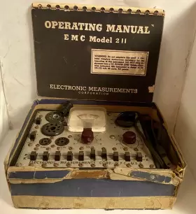MODEL-211 EMC Radio Tube Tester Manual Box Nyc #2