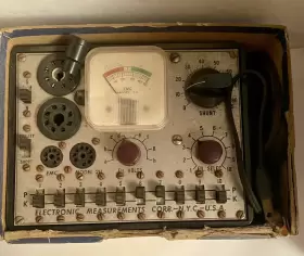MODEL-211 EMC Radio Tube Tester Manual Box Nyc #3
