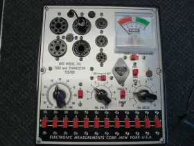 MODEL-215 EMC Tube Transistor Tester Box Set Up Charts #2