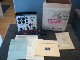 MODEL-215 EMC Tube Transistor Tester Box Set Up Charts
