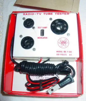 T-110 FEDTRO Tester Tv Radio Tube Lamp Ac Circuit Neon Nos #3