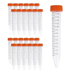 Ftpuresci Ft06 15ml Conical Centrifuge Tubes 25-pack Sterile Polypropylene Test With L