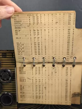 TC-2 GE General Electric Tube Tester Front Panel #2
