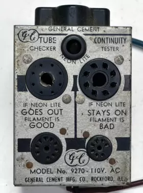 9270 GENERAL CEMENT Tube Continuity Checker Tester #2