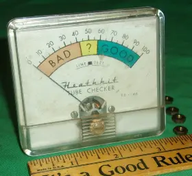 Heathkit 062360 Tc-3 Dynamic Tube Tester Meter Only Works Clean 1958-70