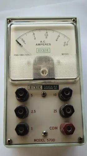 Hickok 570d Vintage A.c. Amperes Tester Untested