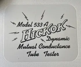 81-14228 HICKOK Dynamic Mutual Conductance Tube Tester #2