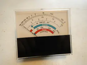 Honeywell Ms3t Vintage Tube Tester Meter Movement Usa Made 4 Inch