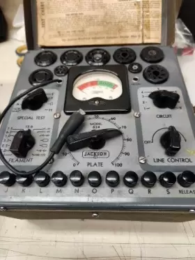 MODEL-634 JACKSON Dynamic Tube Tester Manual