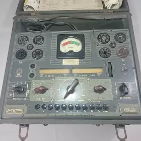MODEL-636 JACKSON Electrical Vacuum Tube Tester Charts #2