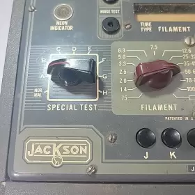 MODEL-636 JACKSON Electrical Vacuum Tube Tester Charts #3