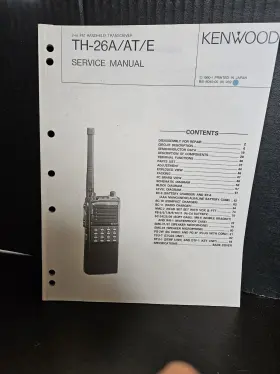 TH-26A KENWOOD Service Manual Fm Handheld Transceiver
