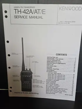 TH-42A KENWOOD Fm Transceiver Service Manual