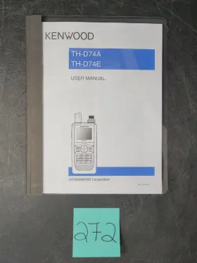 TH-D74E KENWOOD User Manual Folder Clean