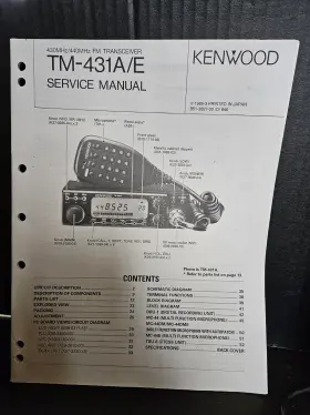 TM-431A KENWOOD Service Manual Fm Transceiver