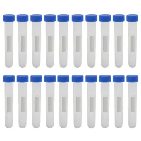 Kesell Blp131 Centrifuge Tubes Round Bottom Screw Cap Plastic Test Tube Vials 10ml W