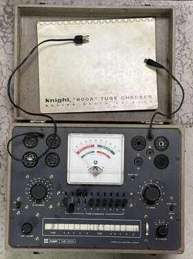600A KNIGHT Tube Tester Powers Meter