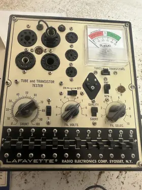 38-0112W LAFAYETTE Tube Transistor Tester Box