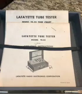 T-55 LAFAYETTE Tube Tester Manuals #3