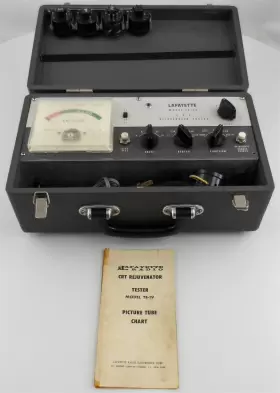 TE-19 LAFAYETTE Radio Crt Rejuvenator Tester Adapters Repair