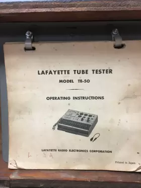 TE-50 LAFAYETTE Radio Tube Tester Sylvania Zenith Powers #3