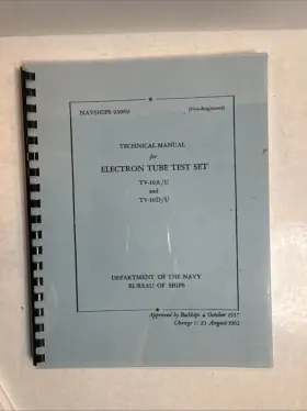 TV-10A MILITARY Ultimate Tester Repair Calibration Data