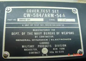 ARM-54A Cover Set Radio Procedures