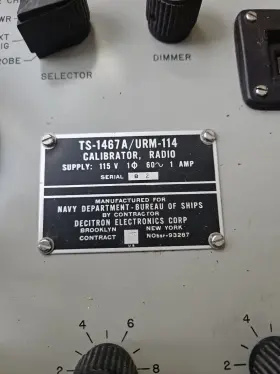 TS-1467A NAVY DEPT Military Calibrator Radio Bureau #2