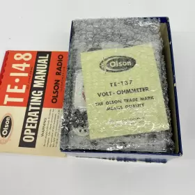 TE-148 OLSON RADIO Tube Tester Box Manual Papers #3