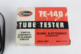 TE-140 OLSON Vacuum Tube Tester Checker #2