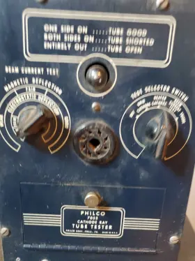 7053 PHILCO Cathode Ray Tube Tester Originl Manual #2