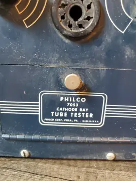 7053 PHILCO Cathode Ray Tube Tester Originl Manual #3