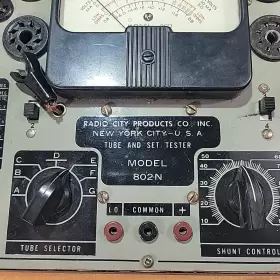 802N RADIO CITY PRODUCTS COMPANY Rcp Tube Set Tester #2