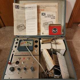 WT-110A RCA Cardmatic Tube Tester Cards Manual Hole Punch