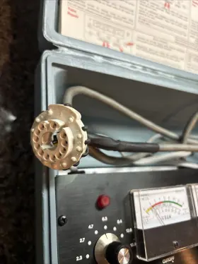 WT-333A RCA Criii Tube Tester Manual Socket Adapters #2