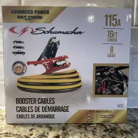 Schumacher 026666147774 Dc8 115 Amp 8ga/16ft Booster Cables New In Box