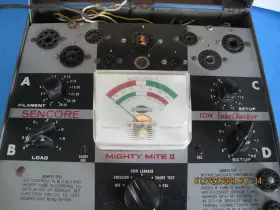 TC114 SENCORE Mighty Mite Tube Tester Powers Up #2