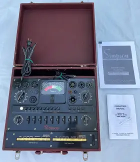 Simpson 330-rc Vacuum Tube Tester Very Clean Works