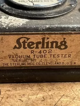 R-402 STERLING Antique Radio Tube Tester #3