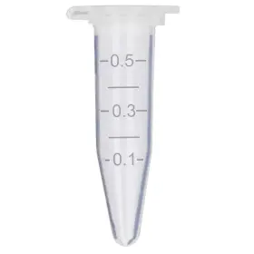 Stonylab 843798171169 Micro Centrifuge Tubes 0.5ml Polypropylene Graduated Clear Plastic