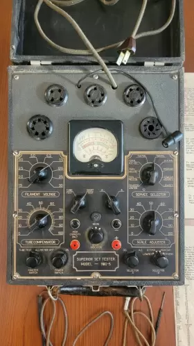 1180-S SUPERIOR Set Tube Tester Allmeter Papers