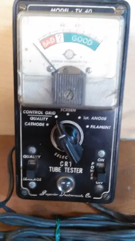 49-13-DH SUPERIOR INSTRUMENT EBY SALES CO Tube Tester Cords #2